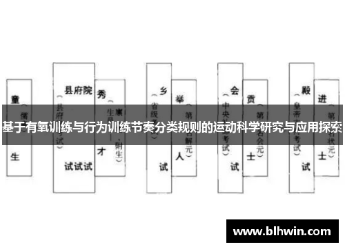 基于有氧训练与行为训练节奏分类规则的运动科学研究与应用探索